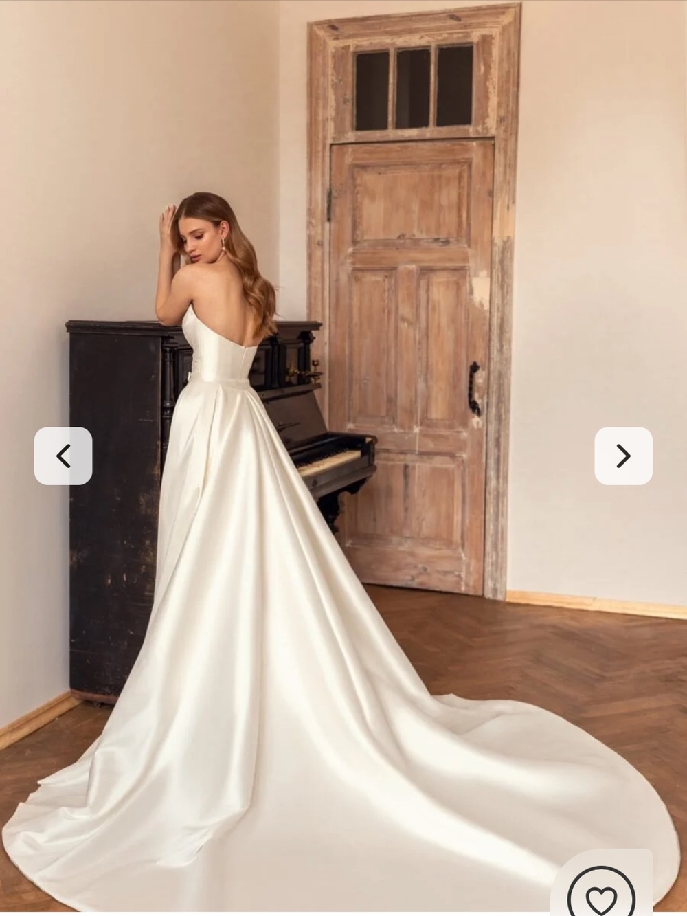 Eva Lendel Detachable Mikado Wedding Overskirt Ivory